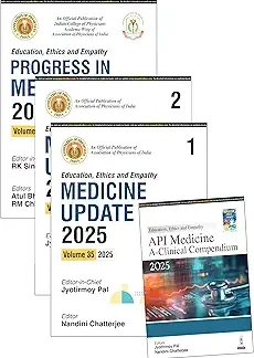 Medicine Update (2 Volumes)+ Progress 2025 + Clinical Compendium 2025-Jyotirmoy pal
